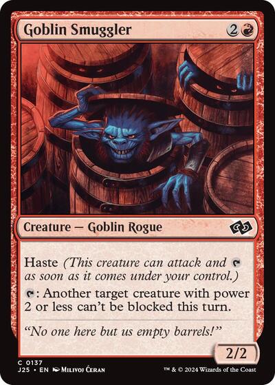 Goblin Smuggler J25 #137 (Near Mint Common) Magic: The Gathering: Foundations Jumpstart