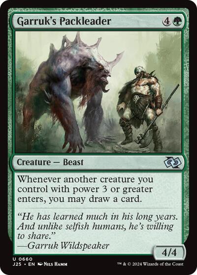 Garruks Packleader J25 #660 (Near Mint Uncommon) Magic: The Gathering: Foundations Jumpstart
