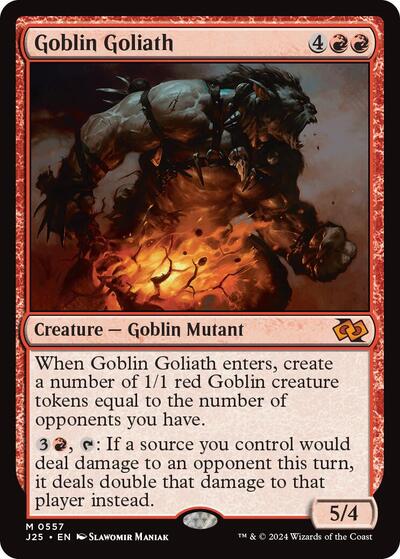 Goblin Goliath J25 #557 (Near Mint Mythic Rare) Magic: The Gathering: Foundations Jumpstart
