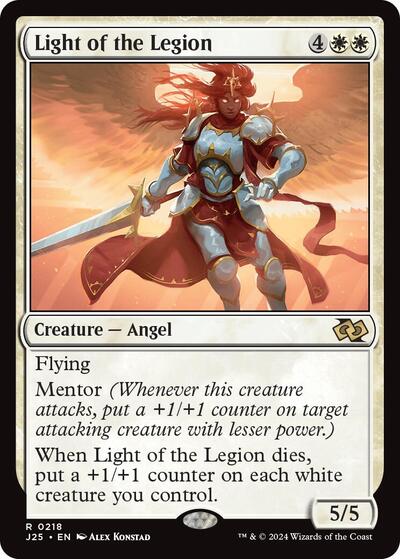 Light of the Legion J25 #218 (Near Mint Rare) Magic: The Gathering: Foundations Jumpstart