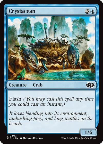 Crystacean J25 #303 (Near Mint Common) Magic: The Gathering: Foundations Jumpstart