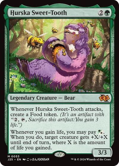 Hurska Sweet Tooth Anime J25 #53 (Near Mint Mythic Rare) Magic: The Gathering: Foundations Jumpstart
