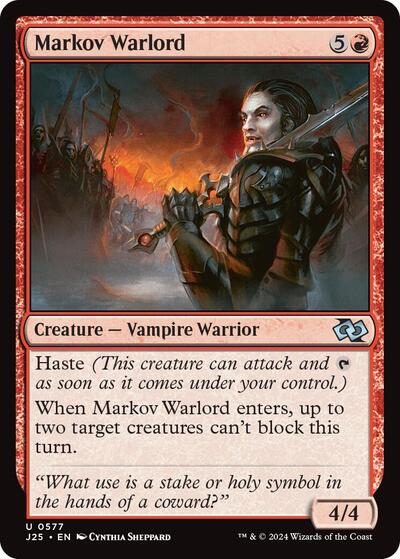 Markov Warlord J25 #577 (Near Mint Uncommon) Magic: The Gathering: Foundations Jumpstart
