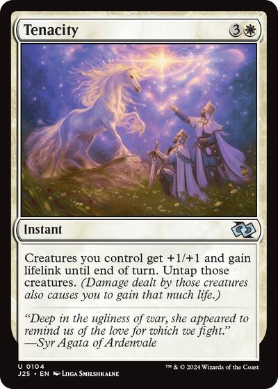 Tenacity J25 #104 (Near Mint Uncommon) Magic: The Gathering: Foundations Jumpstart
