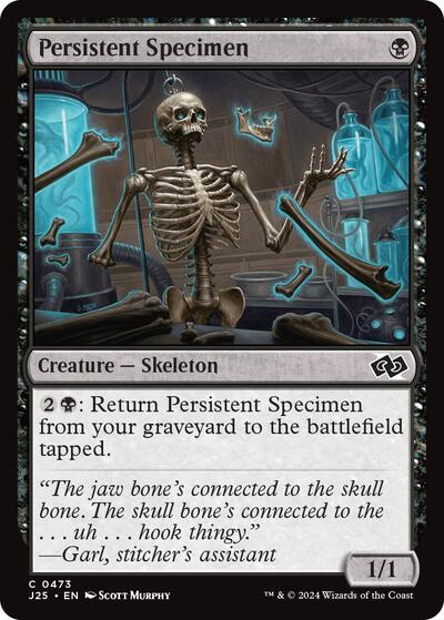 Persistent Specimen J25 #473 (Near Mint Common) Magic: The Gathering: Foundations Jumpstart