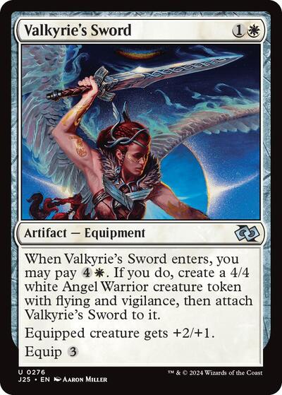Valkyries Sword J25 #276 (Near Mint Uncommon) Magic: The Gathering: Foundations Jumpstart