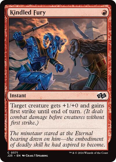 Kindled Fury J25 #571 (Near Mint Common) Magic: The Gathering: Foundations Jumpstart