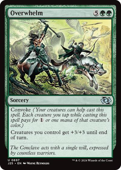 Overwhelm J25 #697 (Near Mint Uncommon) Magic: The Gathering: Foundations Jumpstart