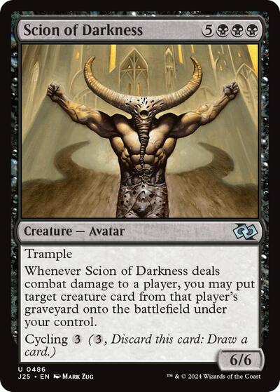 Scion of Darkness J25 #486 (Near Mint Uncommon) Magic: The Gathering: Foundations Jumpstart