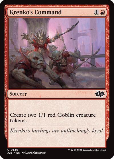 Krenkos Command J25 #140 (Near Mint Common) Magic: The Gathering: Foundations Jumpstart