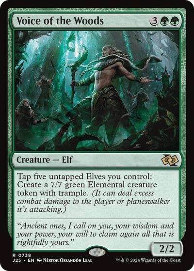 Voice of the Woods J25 #738 (Near Mint Rare) Magic: The Gathering: Foundations Jumpstart