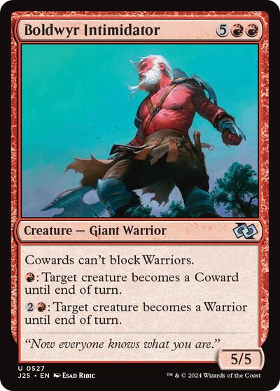 Boldwyr Intimidator J25 #527 (Near Mint Uncommon) Magic: The Gathering: Foundations Jumpstart