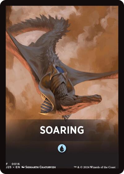 Soaring Theme Card J25 #16 (Near Mint T) Magic: The Gathering: Foundations Jumpstart