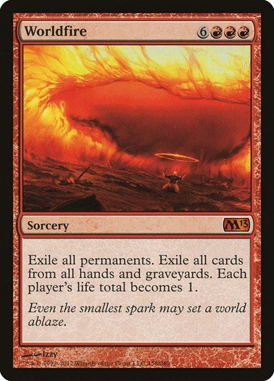 Worldfire Magic 2013 (M13) M13 #158 (Mythic Rare) Magic: The Gathering: