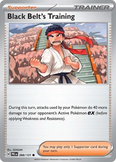 Black Belts Training 098 131 PRE #098/131 (Near Mint Common) Pokemon: SV: Prismatic Evolutions
