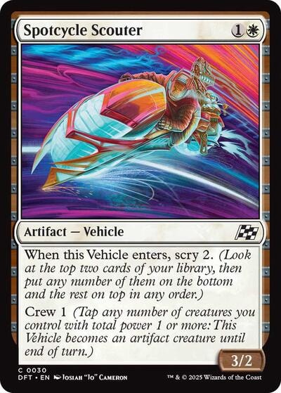 Spotcycle Scouter DFT #30 (Near Mint Common) Magic: The Gathering: Aetherdrift