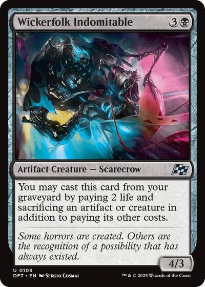Wickerfolk Indomitable DFT #109 (Near Mint Uncommon) Magic: The Gathering: Aetherdrift