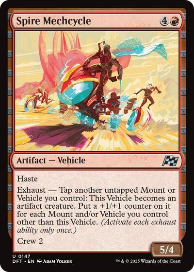 Spire Mechcycle DFT #147 (Near Mint Uncommon) Magic: The Gathering: Aetherdrift
