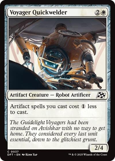 Voyager Quickwelder DFT #37 (Near Mint Common) Magic: The Gathering: Aetherdrift