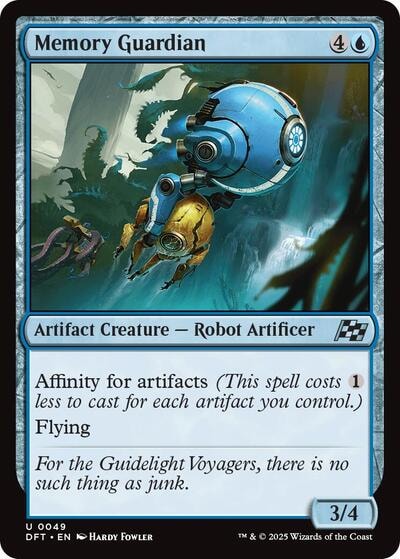 Memory Guardian DFT #49 (Near Mint Uncommon) Magic: The Gathering: Aetherdrift
