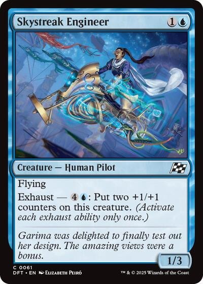 Skystreak Engineer Aetherdrift DFT #61 (Common) Magic: The Gathering: