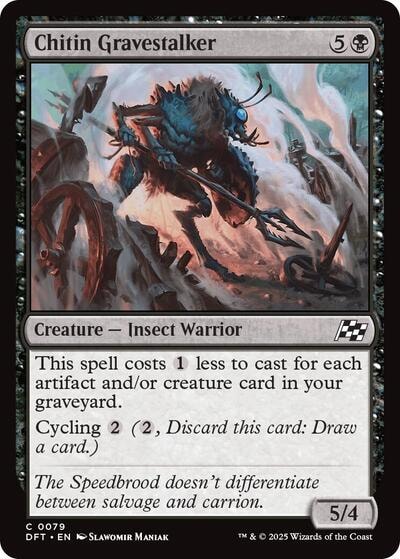 Chitin Gravestalker Aetherdrift DFT #79 (Common) Magic: The Gathering: