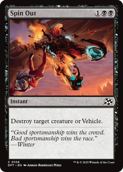 Spin Out DFT #106 (Near Mint Common) Magic: The Gathering: Aetherdrift