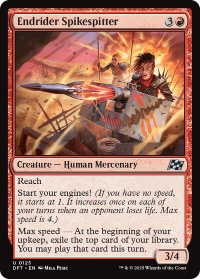 Endrider Spikespitter Aetherdrift DFT #125 (Uncommon) Magic: The Gathering: