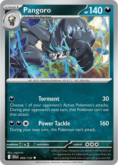 Pangoro Reverse Holofoil JTG #099/159 (Near Mint Uncommon) Pokemon: SV09: Journey Together