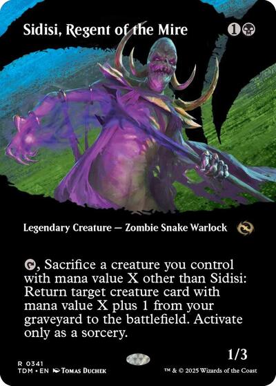 Sidisi Regent of the Mire Borderless TDM #341 (Near Mint Rare) Magic: The Gathering: Tarkir: Dragonstorm