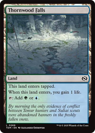 Thornwood Falls TDM #269 (Near Mint Land) Magic: The Gathering: Tarkir: Dragonstorm