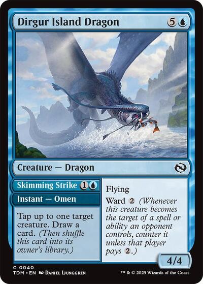 Dirgur Island Dragon TDM #40 (Near Mint Common) Magic: The Gathering: Tarkir: Dragonstorm