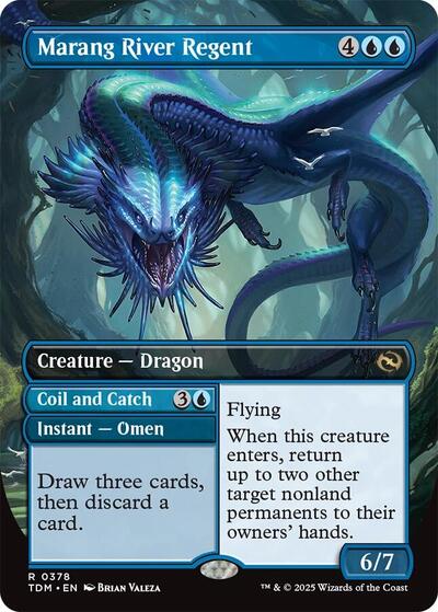 Marang River Regent Borderless TDM #378 (Near Mint Rare) Magic: The Gathering: Tarkir: Dragonstorm