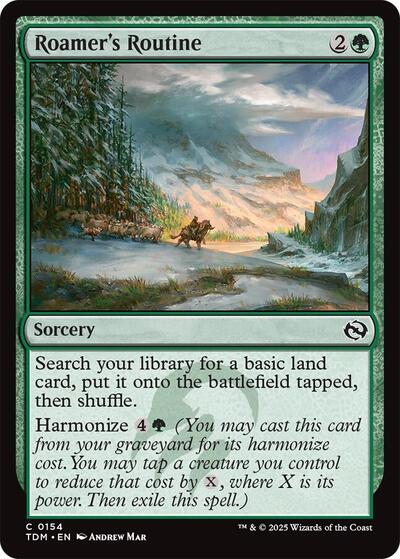 Roamers Routine TDM #154 (Near Mint Common) Magic: The Gathering: Tarkir: Dragonstorm