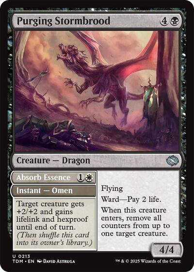Purging Stormbrood TDM #213 (Near Mint Uncommon) Magic: The Gathering: Tarkir: Dragonstorm