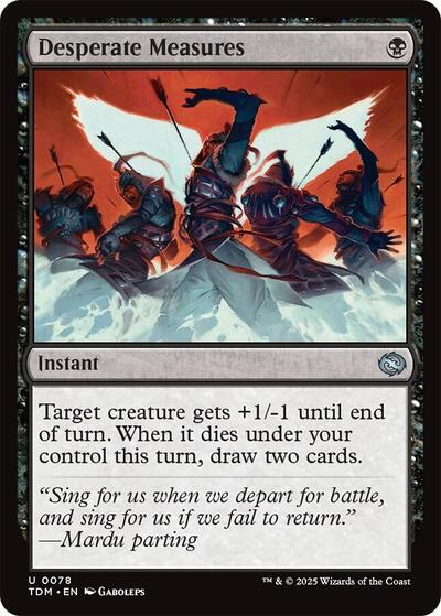 Desperate Measures TDM #78 (Near Mint Uncommon) Magic: The Gathering: Tarkir: Dragonstorm