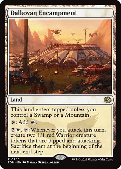 Dalkovan Encampment TDM #253 (Near Mint Rare) Magic: The Gathering: Tarkir: Dragonstorm