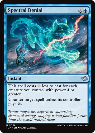 Spectral Denial TDM #58 (Near Mint Uncommon) Magic: The Gathering: Tarkir: Dragonstorm