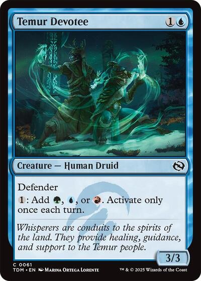 Temur Devotee TDM #61 (Near Mint Common) Magic: The Gathering: Tarkir: Dragonstorm