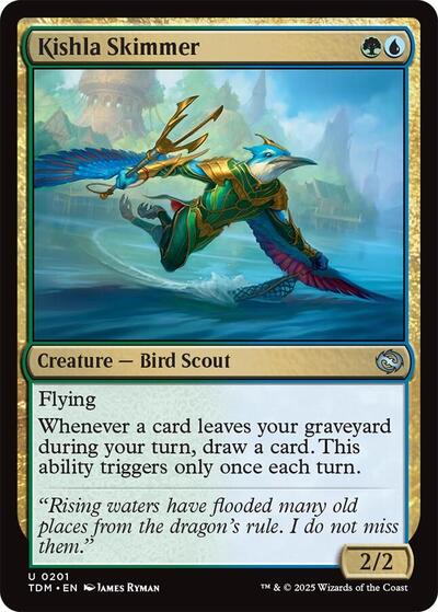 Kishla Skimmer TDM #201 (Near Mint Uncommon) Magic: The Gathering: Tarkir: Dragonstorm