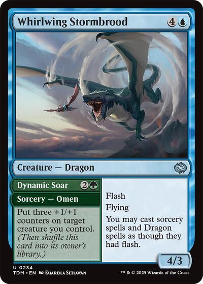 Whirlwing Stormbrood TDM #234 (Near Mint Uncommon) Magic: The Gathering: Tarkir: Dragonstorm