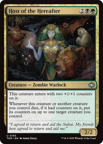 Host of the Hereafter TDM #193 (Near Mint Uncommon) Magic: The Gathering: Tarkir: Dragonstorm