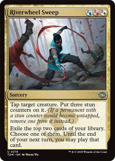 Riverwheel Sweep TDM #219 (Near Mint Uncommon) Magic: The Gathering: Tarkir: Dragonstorm