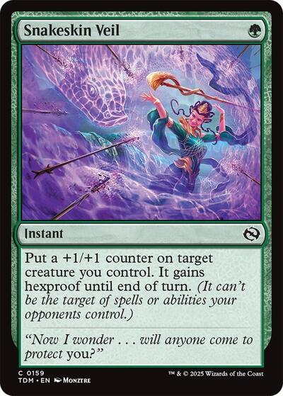 Snakeskin Veil TDM #159 (Near Mint Common) Magic: The Gathering: Tarkir: Dragonstorm