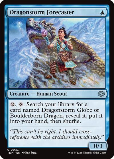 Dragonstorm Forecaster TDM #43 (Near Mint Uncommon) Magic: The Gathering: Tarkir: Dragonstorm