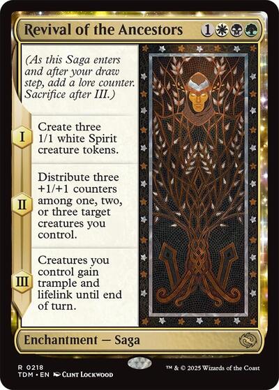 Revival of the Ancestors TDM #218 (Near Mint Rare) Magic: The Gathering: Tarkir: Dragonstorm