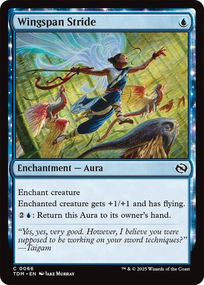 Wingspan Stride TDM #66 (Near Mint Common) Magic: The Gathering: Tarkir: Dragonstorm