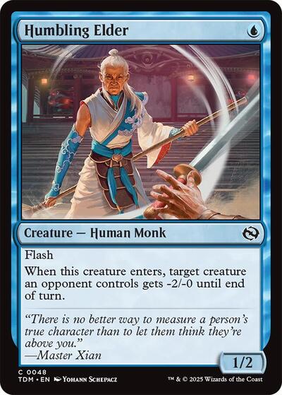 Humbling Elder TDM #48 (Near Mint Common) Magic: The Gathering: Tarkir: Dragonstorm