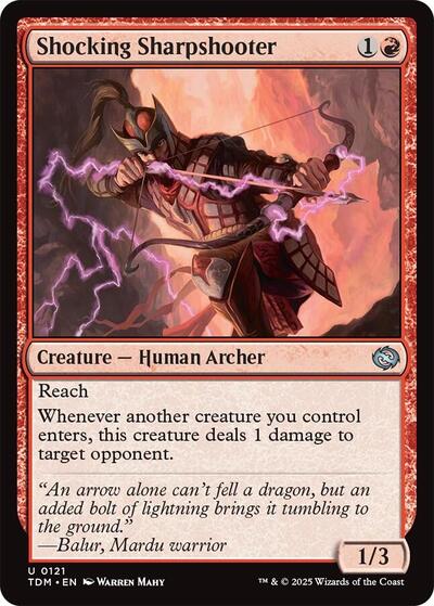 Shocking Sharpshooter TDM #121 (Near Mint Uncommon) Magic: The Gathering: Tarkir: Dragonstorm