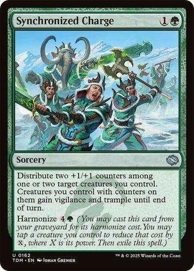 Synchronized Charge TDM #162 (Near Mint Uncommon) Magic: The Gathering: Tarkir: Dragonstorm